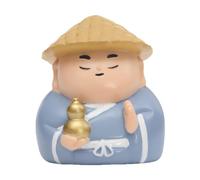 RLKHXBS Petite Figurine Sculpture Centre de Table décoration de Table Collection Figurine de Style Chinois Ornement en résine pour Vacances à la Ferme, Bleu, 5,9 x 5,7 x 6,6 cm