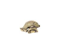 RLKHXBS Petites Statues en Laiton Antique cuivre Sculpture yuanbaoyu carnet de Porte Ornement de Voiture Artisanat Pendant