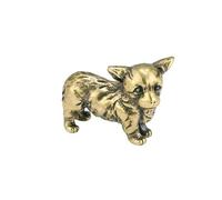 RLKHXBS Play Solid Brass Corgi Copper Ornaments Dog Antique Bronze Crafts