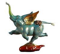 RLKHXBS Porch Decoration All Entrance Ornament Living Room Office Study Copper Elephant Crafts Ornaments for The Home