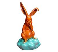 RLKHXBS Porch Decoration Color Copper Rabbit Entryway Ornament Auspicious Living Room Study Crafts Ornaments for The Home(A)