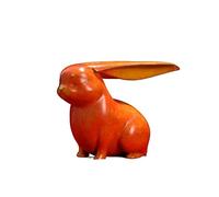 RLKHXBS Porch Decoration Copper Creative Cute Cuddly Bronze Sculpture Decorative Desk Craft Rabbit Year of Ornaments for The Home(B)