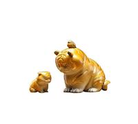 RLKHXBS Porch Decoration Copper Pair of Entryway Tiger Cute Auspicious Objects Living Room Bedroom Office Crafts Ornaments for The Home