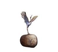 RLKHXBS Porch Decoration Crane Entryway Ornament Metal Copper Crafts Living Room Bedroom Decorations Ornaments for The Home
