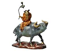 RLKHXBS Porch Decoration Shepherd Boy Riding a Chinese Rustic Copper Brass Living Room Study Decorations Opening Housewarming Ornaments for The Home