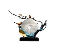 RLKHXBS Porch Joyful Magpie Flowering Moon Art Copper Living Room Entrance Office Desktop Decoration Ornament Ornaments for The Home
