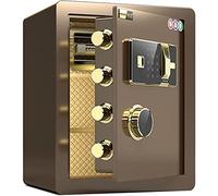 RLKHXBS pour la Maison, Ignifuge antivol, Coffre-Fort en Acier, Serrure à Empreinte Digitale, Mot Passe, Armoire Rangement sécurité, 6 façons de déverrouiller, 36x30x40cm
