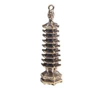 RLKHXBS Pure Brass, Keychain Old Wenchang Rises by Step, and Creative Pendant The Pagoda is Made of Small Copper Ornaments