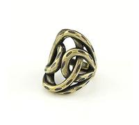 RLKHXBS Pure Copper Women's Jewelry with Exaggerated and Personalized Opening, Brass Antique Index Finger Ring