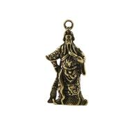 RLKHXBS Retro Pure Copper Gong Loyauté Justice Guan ER Ye Car Keychain Solid en Laiton