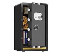 RLKHXBS s 60 Cm High Large-Capacity, Steel Fire-Proof, Metal Mechanical Code Lock, Security and Anti-Theft, Hotels, Offices, Banks, 39x32x60cm (Color : Gold) (Black)