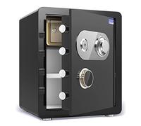 RLKHXBS S Aleur 45 cm, Grande capacité Commerciale Murale, résistance au feu Metal Mécanique Plaque de Verrouillage (Couleur: Or, Taille: 38x33x45cm) (Noir 38x33x45cm)