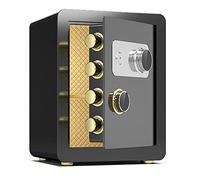 RLKHXBS s Commercial Steel, Large-Capacity Fire-Resistant Wall-Mounted Cash Cabinet, Security & Anti-Theft Office Supplies (Color : Brown, Size : 36x32x40cm) (Black 36x32x40cm)