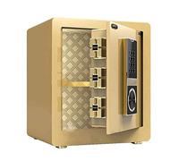 RLKHXBS s Fingerprint Password Locks - Office Anti-Theft Anti-Smashing Wall s - Waterproof Filing Chest (Color : Gold)