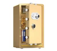 RLKHXBS S Grande capacité, 80 cm en Acier mécanique Verrouillage du Code, Armoire en espèces antivol résistante au feu (Couleur: Marron, Taille: 45x38x80cm) (Or 45x38x80cm)
