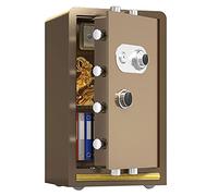 RLKHXBS S Grande capacité, 80 cm en Acier mécanique Verrouillage du Code, Armoire en espèces antivol résistante au feu (Couleur: Marron, Taille: 45x38x80cm) (Marron 45x38x80cm)