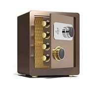 RLKHXBS S Grande Maison, Incendie en Acier Armoire Anti-vol, Armoire à Grande capacité avec Verrouillage de Code mécanique en métal Complet, Bureau de l'hôtel à Domicile (Couleur: Marron,