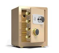RLKHXBS S Grande Maison, Incendie en Acier Armoire Anti-vol, Armoire de fichiers de Grande capacité avec Verrouillage de Code mécanique Complet, Bureau de l'hôtel à Domicile (Couleur: Marron,