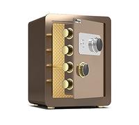 RLKHXBS S Home Fireproof, Secret Cash, Code mécanique Lock Key Lock, Cabinet de classement de sécurité du Bureau (Couleur: Noir, Taille: 45x38x32cm) (Marron 40x36x32cm)
