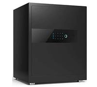 RLKHXBS S Home Smart Small 45cm Mot de Passe Digital Mot de Passe Remote Unlock S Office Invisible Clip Clip Wanquan Steel Antift Alarm du téléphone Mobile SP dépôt avec Verrouillage (Couleur: Noir)