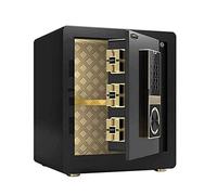 RLKHXBS S Mot de Passe d'empreintes digitales Locs - Bureau Antift Anti-Smashing Wall S - Poitrine de classement étanche (Couleur: Noir)