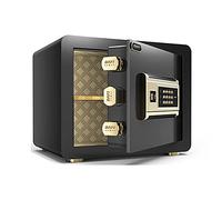 RLKHXBS S Portable Acier S est Ignifuge antivol, Stockage de Grande capacité, Armoire de fichiers de sécurité électronique de Mot de Passe d'empreintes digitales, 2 Styles (Mot de Passe Noir)