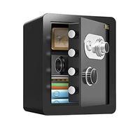RLKHXBS s Solid Steel Small Electronic Depository Fireproof Waterproof s Home Office Use for Deposit Money Cash (Color : Black)