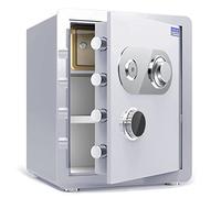 RLKHXBS s Steel, Metal Mechanical Lock Plate, Fireproof and Anti-Theft Household Cash Cabinet (Color : White, Size : 35x25x25cm) (White 38x33x45cm)