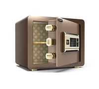 RLKHXBS S Steel Portable S est Ignifuge antivol, Stockage de Grande capacité, Armoire de fichiers de sécurité électronique de Serrure de Mot de Passe, 2 Styles (Empreinte Digitale Marron)