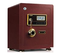 RLKHXBS Safe, Electronic All-Steel Password Safes, Office and Home in-Wall 45cm Safe Deposit - Brick Red Safety,Wall Safes