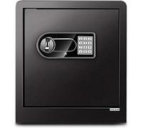 RLKHXBS Safe Fingerprint Hotel Small Electronic Security Safe Wall Or Cabinet Anchoring for Home Office Cash Money,Textured Powder Coating Interesting Life
