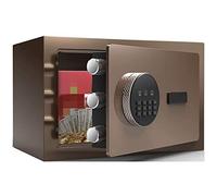 RLKHXBS Safe, Home SACE, Deluxe Electronic Digital Antift Safe, Stockage SCACK CAPACY Casse ES Acier Alliage À Recherche À Faible DE Carbon HIGHENTS (Couleur: Marron)