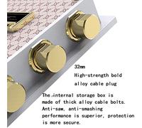 RLKHXBS Safe,Home Safe, Home Safe 60cm Drawer Solid Wood Bedside Table Small Safe Fingerprint Password Stealth Anti-Theft Cabinet Cabinet Safes (Color : White)