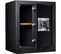 RLKHXBS Safe,Home Safe, Home Safe Small Value Safe Digital Keypad Volume Wall Or Floor Mounted Fingerprint Lock High-End Secrecy Vibration Alarm Additional Anti-Pry Board Welded Behind The Door.