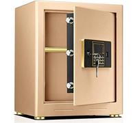 RLKHXBS Safe,Home Safe, Home Safe Small Value Safe Digital Keypad Volume Wall Or Floor Mounted Fingerprint Lock High-End Secrecy Vibration Alarm Additional Anti-Pry Board Welded Behind The Door.