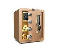 RLKHXBS Safe,Home Safe, Safe, Digital Safe Wall Mounted Fireproof Cash, Money with Emergency Key for Home Office Hotel - Gold