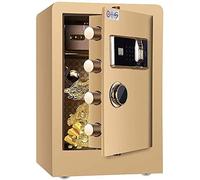 RLKHXBS Safe,Home Safe, Safes and Lock ES, Money Electronic Digital Safe, 40X34X60Cm Biometric Fingerprint Home Steel Safe, LED Display, for Office Hotel Cash