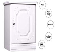 RLKHXBS Safe, Household Small All-Steel 55CM Invisible in-Wall Password Electronic Safes Bedside Table Office Safe Deposit Safety,Wall Safes (White)