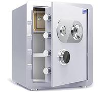 RLKHXBS Safe, Safety Home Office Cabinet Mechanical Password Lock Box Large Capacity,White