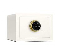 RLKHXBS Safe25cm Household Small All-Steel Password Office Safes Anti-Theft Bedside Fireproof Digital Safe Key,Wall Safes (White)