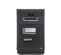 RLKHXBS Safes Anti-Fire Anti-Theft Digital Electronic Cash Drop Deposit Safe for Retail Business Security Vault Depository Safe,Wall Safes (Black 43x38x69.5cm)
