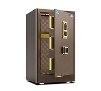 RLKHXBS Safes Anti-Fire Anti-Theft Digital Electronic Security Safe Home Cabinet with Keys Face Recognition for Jewelry Money Cash Valuables,Wall Safes 41.8x39x60cm