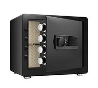 RLKHXBS Safes Biométrique Empreinte Digitale Code de Broches numériques Accès à la Porte coupée Porte de dépôt Clé des boulons de Montage au Sol Mural Sécurité pour Home Office Hotel Home Image