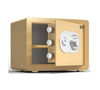 RLKHXBS Safes Mechanical Steel, Fireproof, Waterproof, Anti-Theft and Safety Cabinet, Home/Hotel/Office, Easy to Use,Wall Safes (Gold 45x38x33cm)