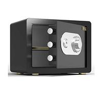 RLKHXBS Safes Mechanical Steel, Fireproof, Waterproof, Anti-Theft and Safety Cabinet, Home/Hotel/Office, Easy to Use,Wall Safes (Black 30x38x30cm)