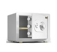 RLKHXBS Safes Mechanical Steel, Fireproof, Waterproof, Anti-Theft and Safety Cabinet, Home/Hotel/Office, Easy to Use,Wall Safes (White 45x38x33cm)