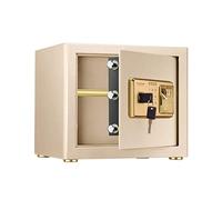 RLKHXBS Safes Safety Box Key Operation Steel Cash Box Report for Storing Valuables Gold 37 * 31 * 30Cm Safebox