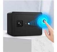 RLKHXBS Safes Small Household Electronic Safes with Fingerprint Code Lock, Fireproof and Anti-Theft, Easy to Store, 4 Ways to Unlock, 35x25x25cm