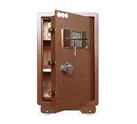 RLKHXBS SAPÉTÉS ANTIFIR ANTIFIRE ANTIFILLE Face INFFICANCE Safe IMPRÉPERSIR Safe avec Clavier numérique Electronic Digital Safe Bijoux Home Lock Secure Lock, coffres-forts muraux (Bronze 41x37x70cm)