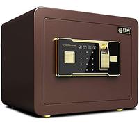 RLKHXBS Sécurité en Acier Petit Bureau à Domicile électronique numérique avec Deux Touches (352525 cm) Couleur: Noir (Couleur: Taille Brune: modèle d'empreinte Digitale)